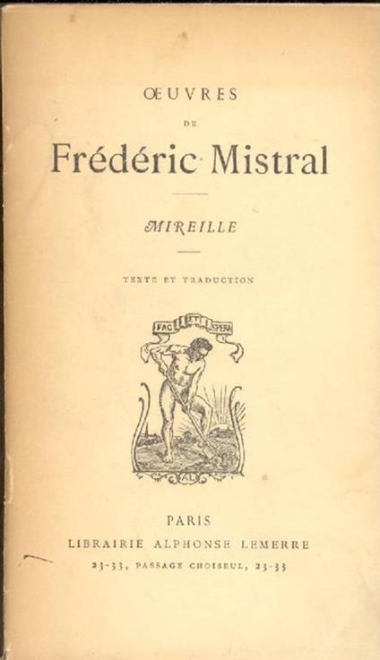 Oeuvres. Mireille - Frédéric Mistral - copertina