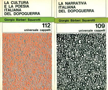 La letteratura Italiana dopo il 1945 - Giorgio Bàrberi Squarotti - copertina