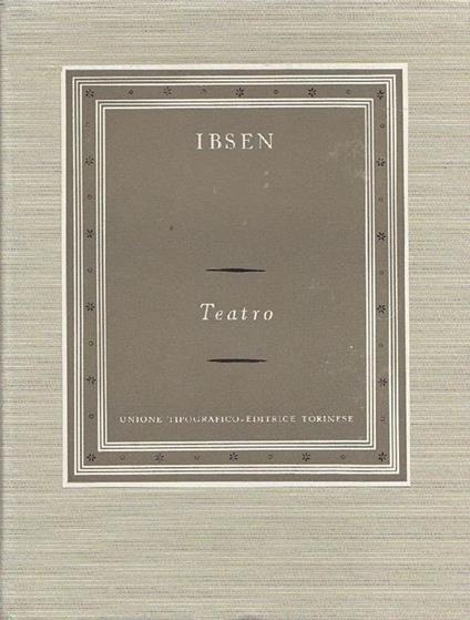 Teatro - Henrik Ibsen - copertina