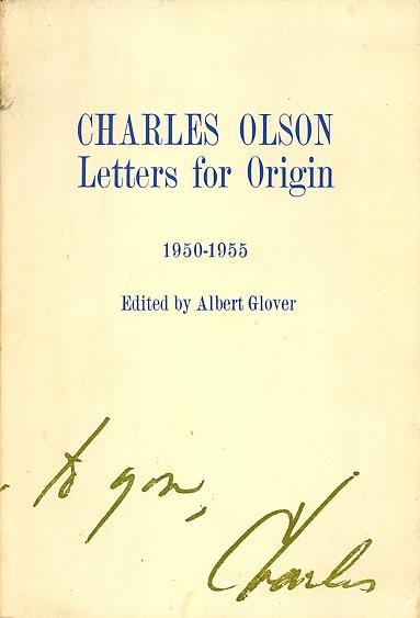 Letters for Origin 1950-1955 - Charles Olson - copertina