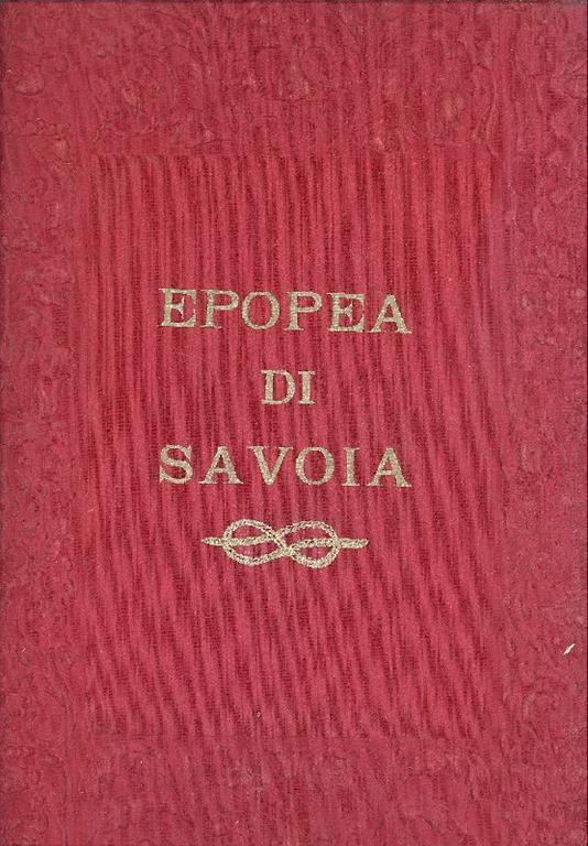 Epopea di Savoia - Giovanni Manzoni - copertina