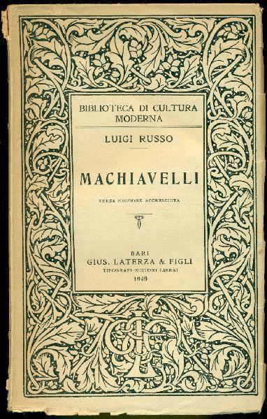 Machiavelli - Luigi Russo - copertina