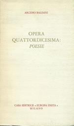 Opera quattordicesima: poesie