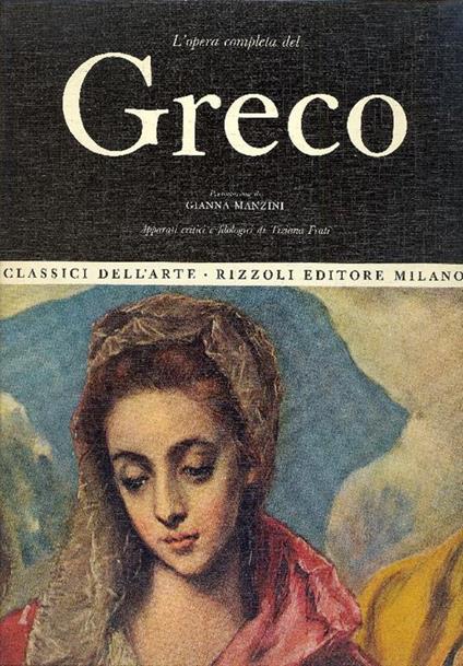 L' opera completa del Greco - Gianna Manzini - copertina