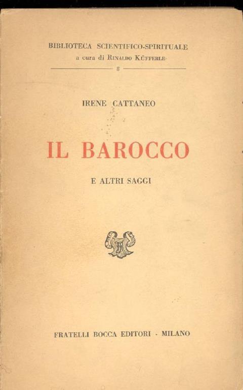 Il Barocco - Irene Cattaneo - copertina
