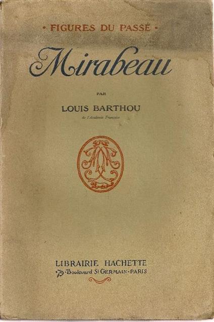 Mirabeau - Louis Barthou - copertina