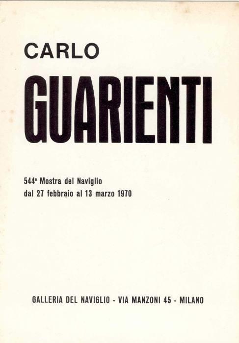 Carlo Guarienti - Carlo Guarienti - copertina