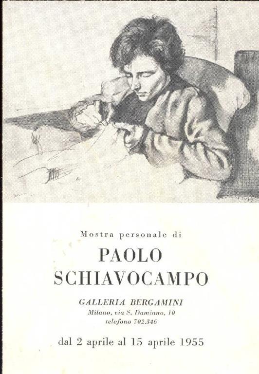 Mostra personale di Paolo Schiavocampo - Paolo Schiavocampo - copertina