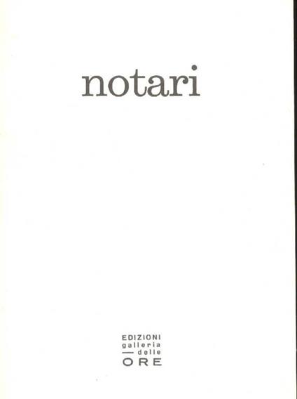 Notari. Soli-tudine. Olii, tempere 1986-1988 - Romano Notari - copertina