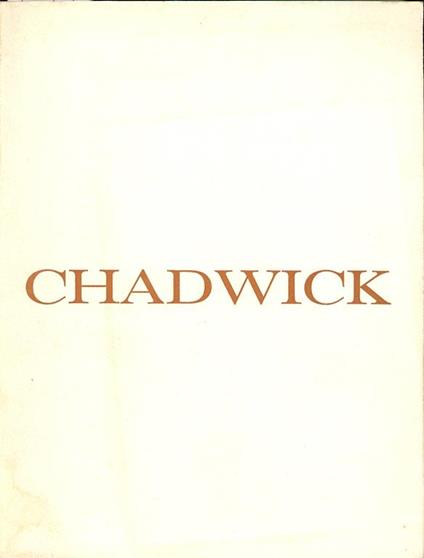 Chadwick. Galleria Blu 1968 - Lynn Chadwick - copertina