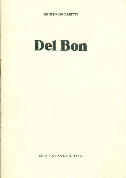 Del Bon - Bruno Grossetti - copertina