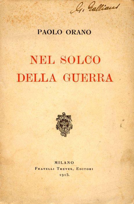 Nel solco della guerra - Paolo Orano - copertina