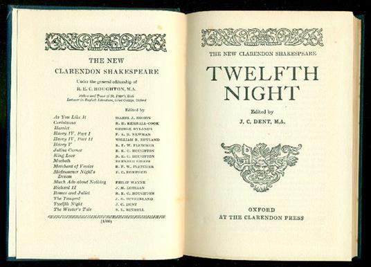 Twelfth night - William Shakespeare - copertina