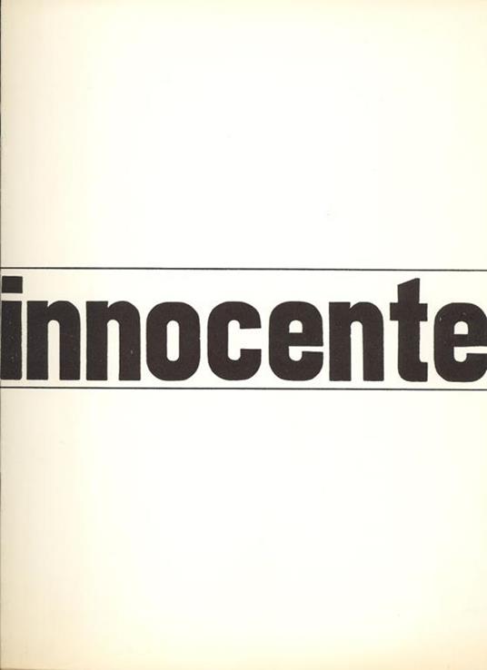 Innocente - Ettore Innocente - copertina