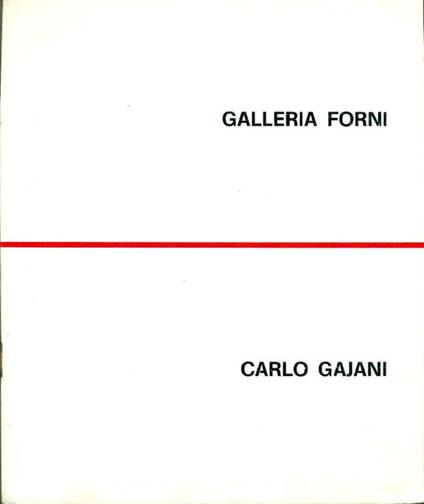 Carlo Gajani - Carlo Gajani - copertina