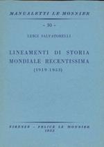 Lineamenti di storia mondiale recentissima (1919-1953)