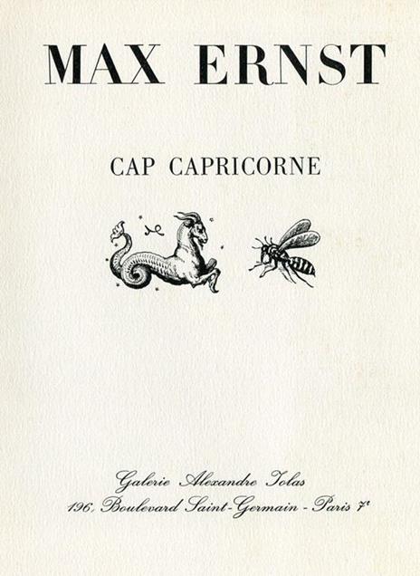 Max Ernst. Cap Capricorne - Max Ernst - copertina