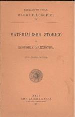 Materialismo storico ed economia marxista