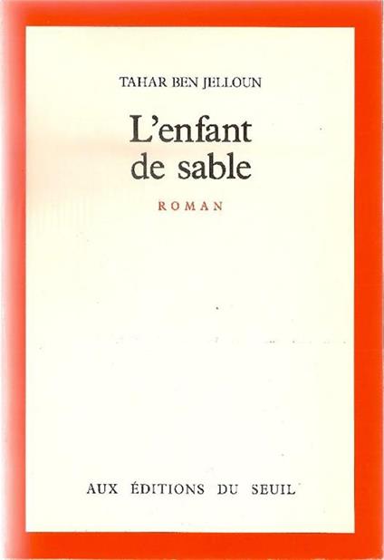 L' enfant de sable - Tahar Ben Jelloun - copertina