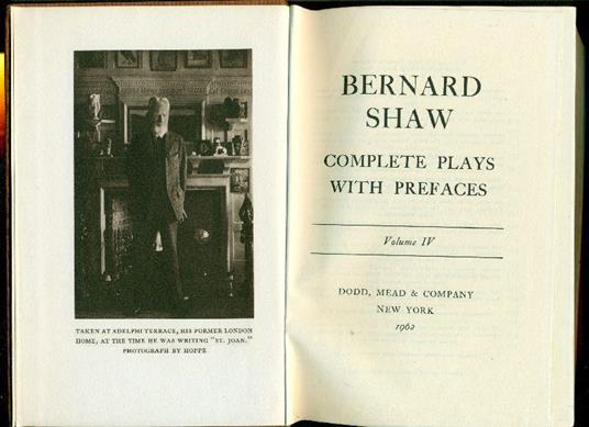 Complete Plays with Prefaces. Volume IV - George Bernard Shaw - copertina