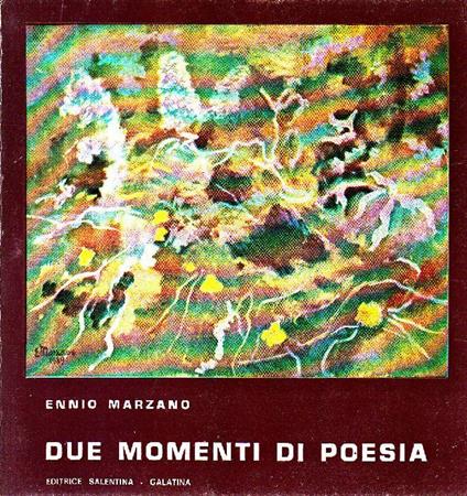 Due momenti di poesia - Ennio Marzano - copertina