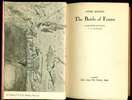 The Battle of France - André Maurois - copertina