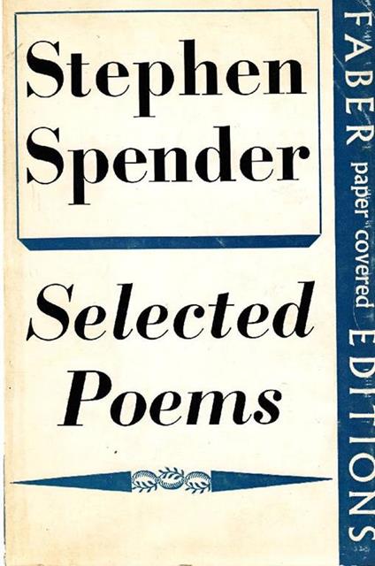 Selected Poems - Stephen Spender - copertina