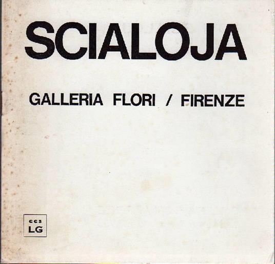 Scialoja - Toti Scialoja - copertina