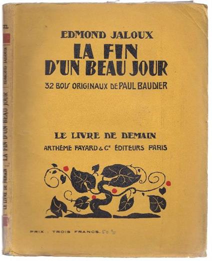 La fin d'un beau jour - Edmond Jaloux - copertina