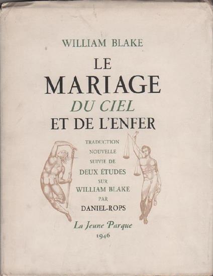 Le Mariage du Ciel et de l'Enfer - William Blake - copertina
