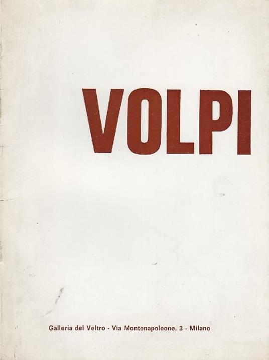 Alessandro Volpi. Tempere - Alessandro Volpi - copertina