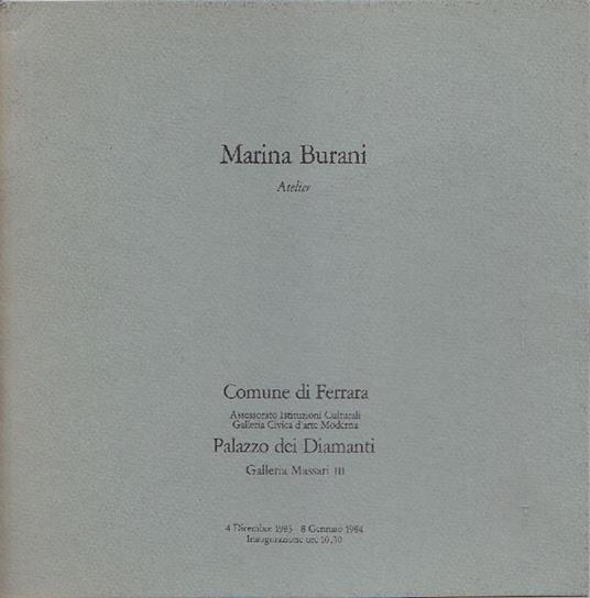 Marina Burani. Atelier - Marina Burani - copertina