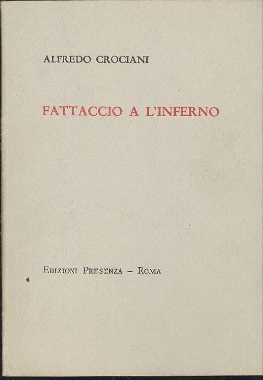 Fattaccio a l'inferno - Alfredo Crociani - copertina