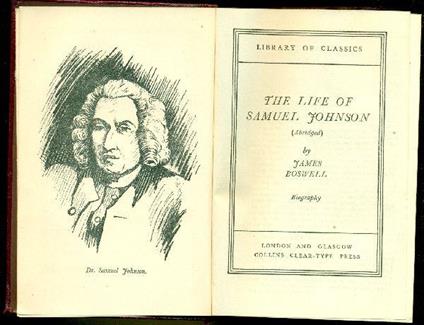 The life of Samuel Johnson (Abridged) - James Boswell - copertina