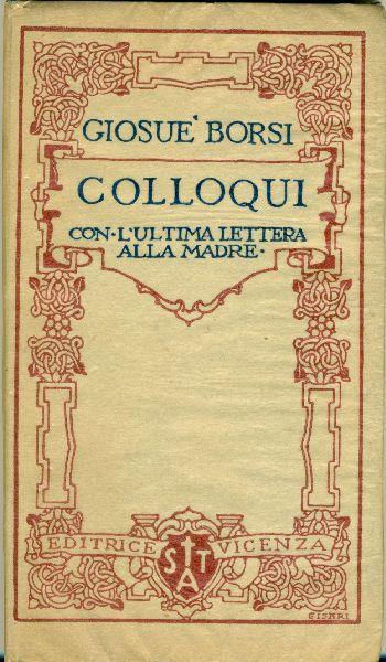 Colloqui. Con l'ultima lettera alla madre - Giosuè Borsi - copertina