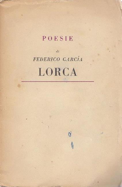 Poesie - Federico García Lorca - copertina