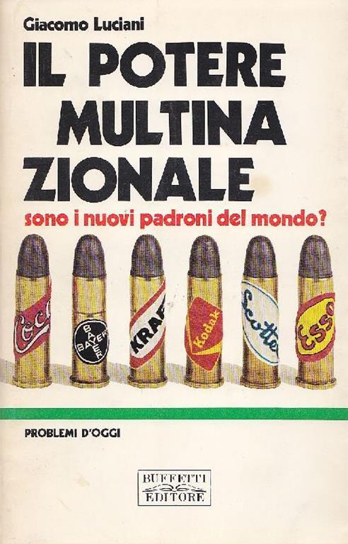 Il potere multinazionale - Giacomo Luciani - copertina