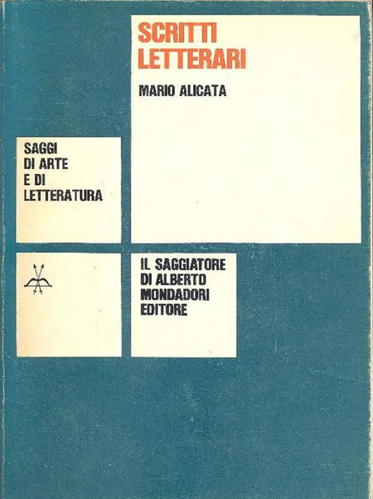 Scritti letterari - Mario Alicata - copertina