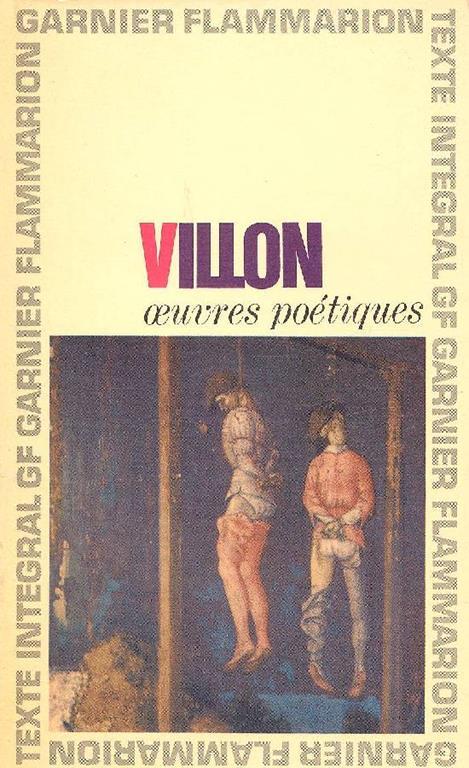 Oeuvres poétiques - François Villon - copertina