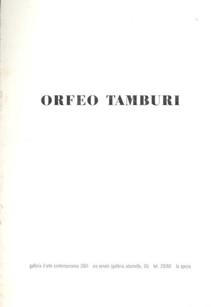 Orfeo Tamburi - Orfeo Tamburi - copertina