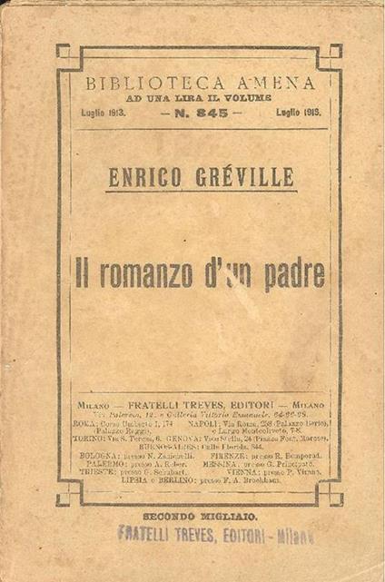 Il romanzo d'un padre - Henry Gréville - copertina