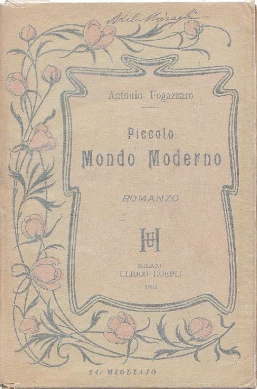 Piccolo Mondo Moderno - Antonio Fogazzaro - copertina