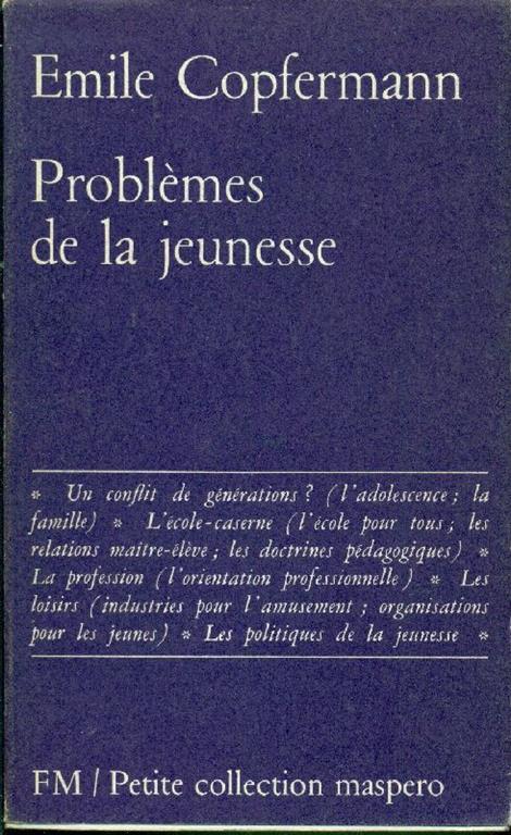 Problèmes de la jeunesse - Emile Copfermann - copertina