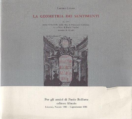 La geometria dei sentimenti - Luciano Caruso - copertina