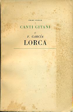 Prime poesie e canti gitani - Federico García Lorca - copertina