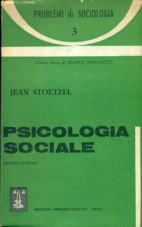 Psicologia sociale - Jean Stoetzel - copertina