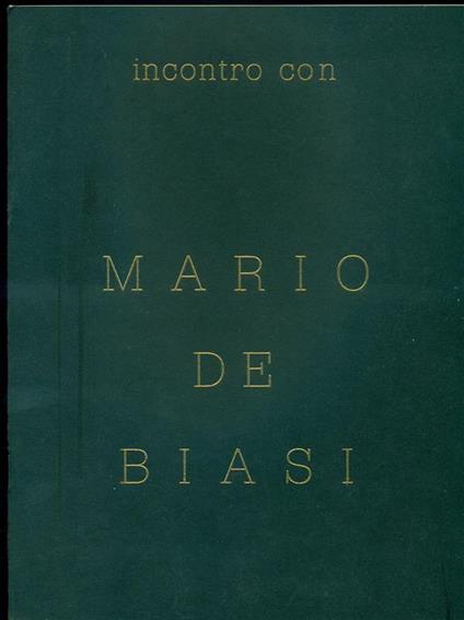 Incontro con Mario De Biasi - Mario De Biasi - copertina