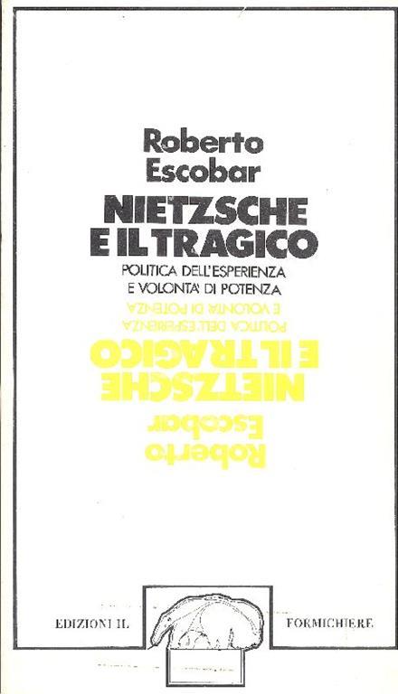 Nietzsche e il tragico - Roberto Escobar - copertina