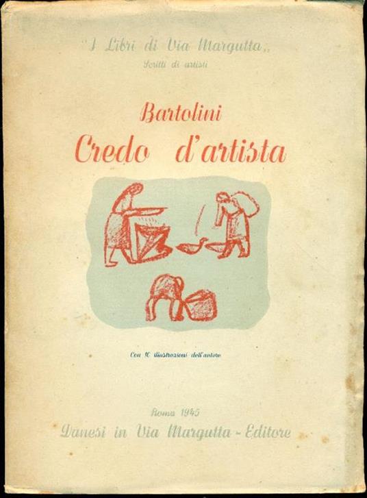 Credo d'artista - Luigi Bartolini - copertina