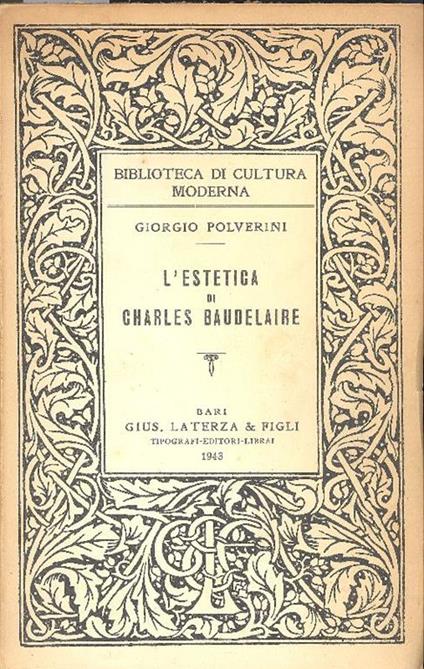 L' estetica di Charles Baudelaire - Giorgio Polverini - copertina